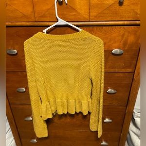 Cropped Bell Sleeve Sweater